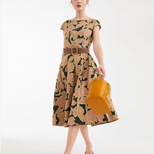 Max Mara Weekend Saloon Floral A-Line dress size 42(Large)